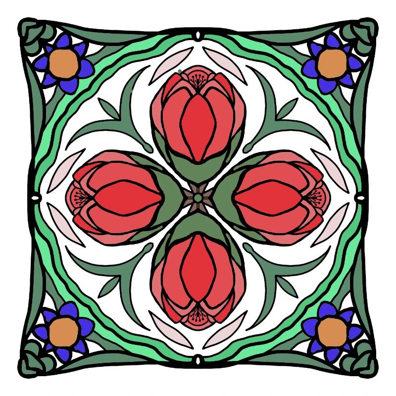 Art Deco Blossom Mandala