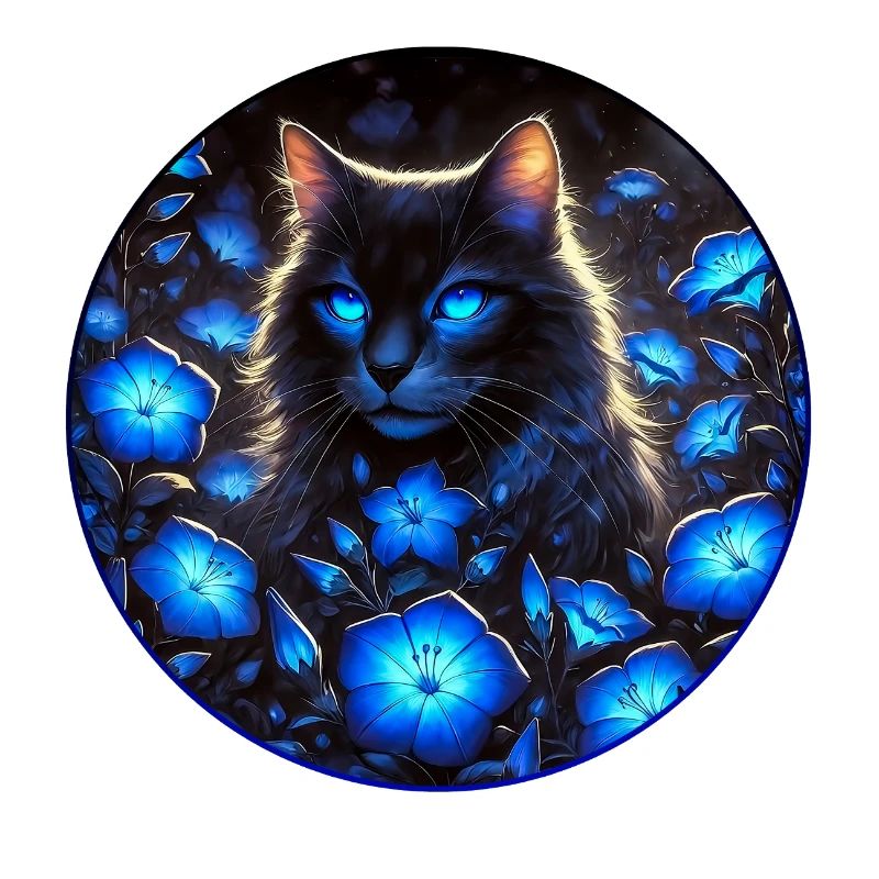 Leuchtendschöne Katze