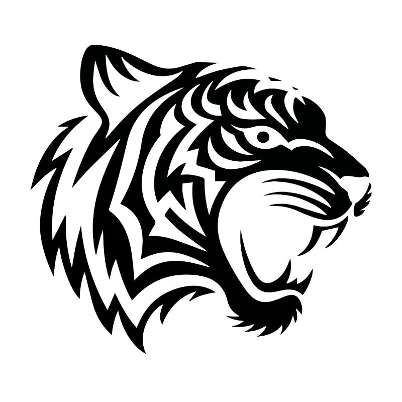 Black tribal tiger