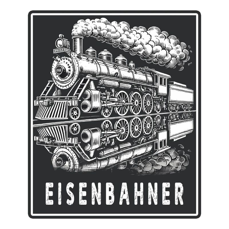 Dampflok Eisenbahner Retro