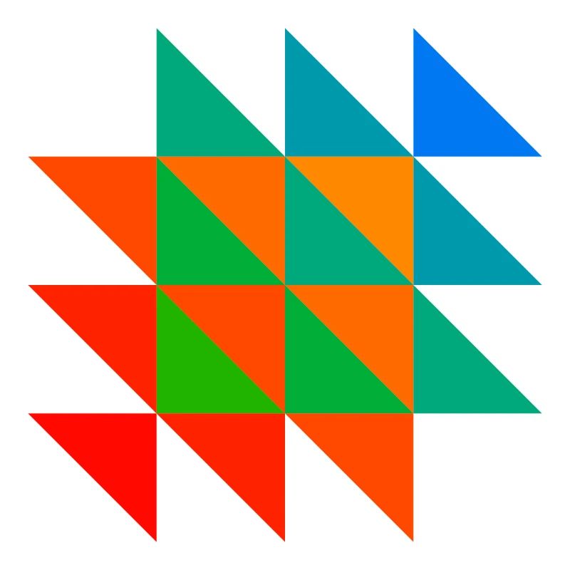 Colorful Triangle Mosaic