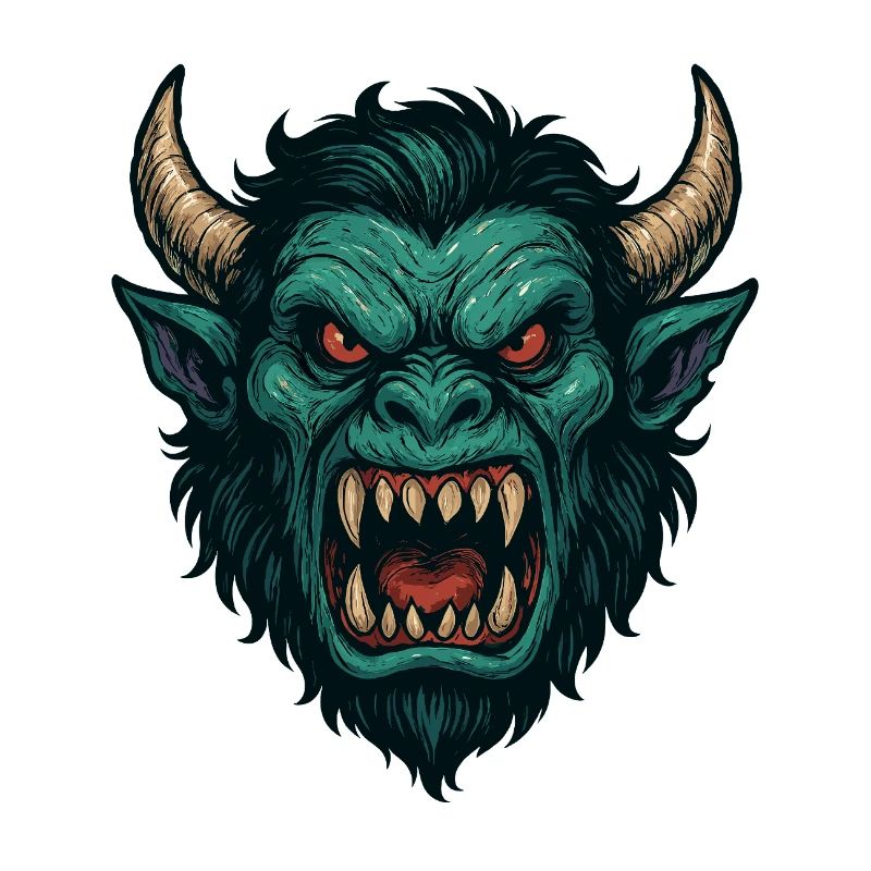 Dämonisches Wyrmgesicht
