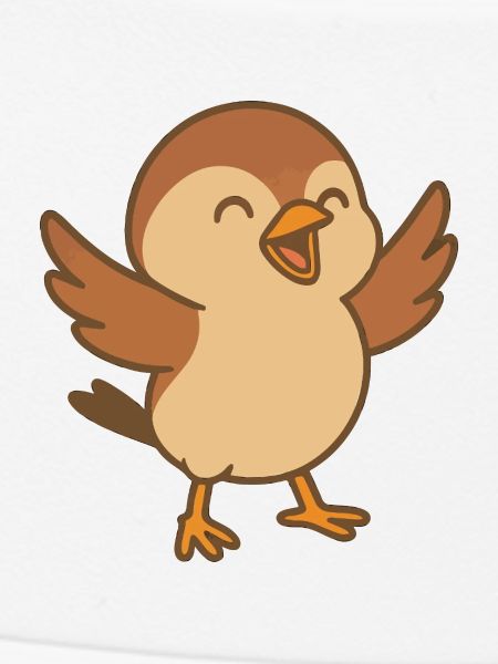 Little lucky sparrow