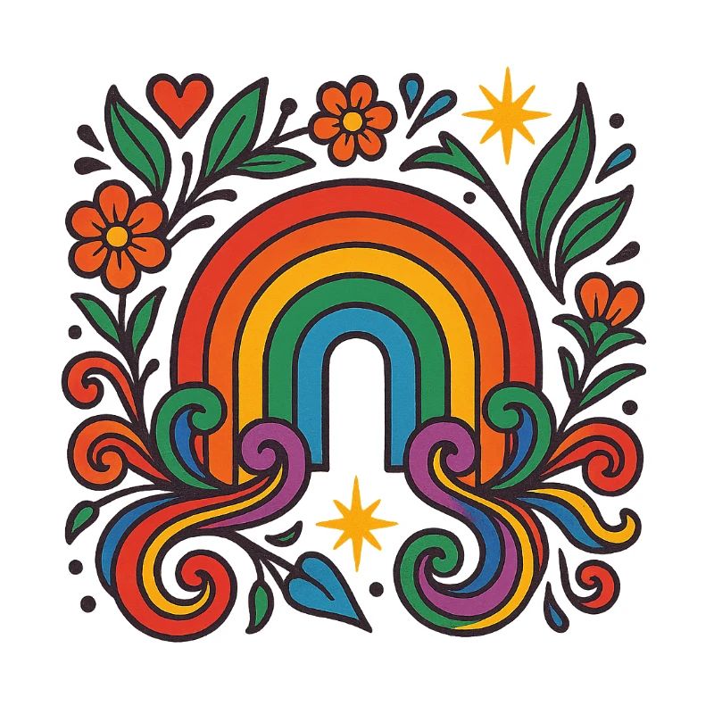 Rainbow Bloom - Love Blooms Colorful