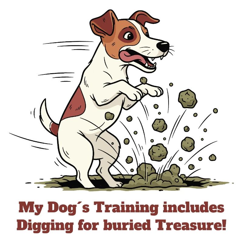 My dog's training: digging up treasures!