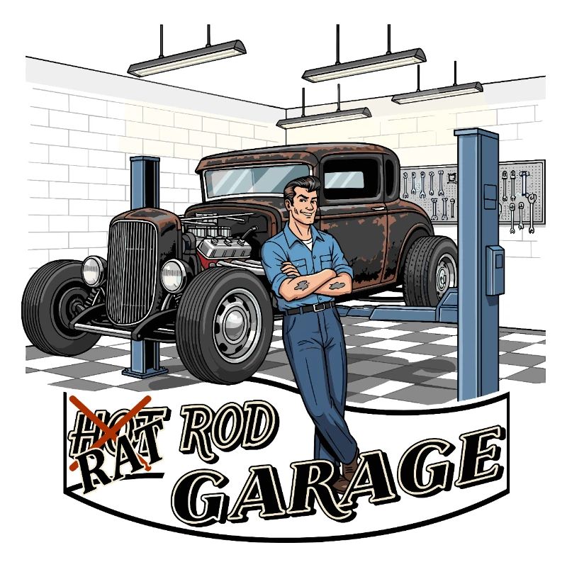 Vintage Car Workshop Design