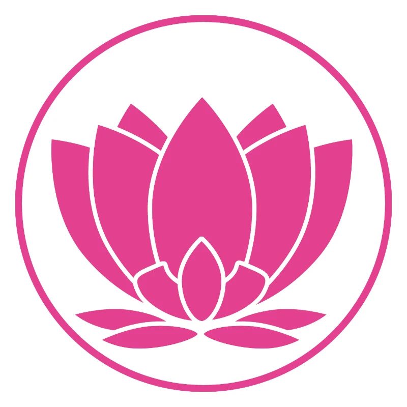 Fleur de lotus design rose