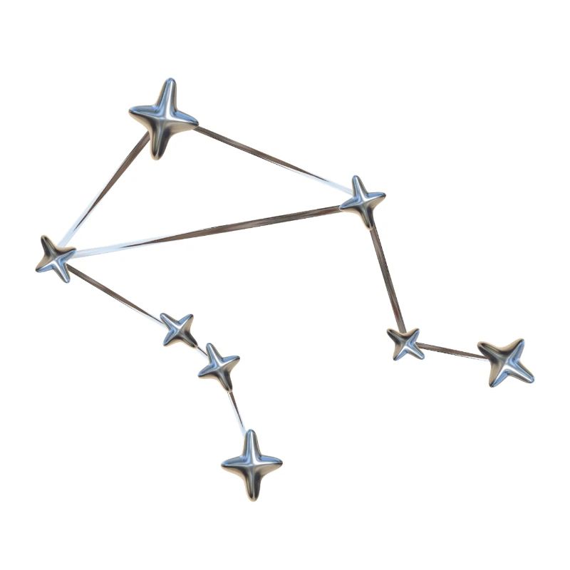 Libra Sternbild – Metallic Zodiac