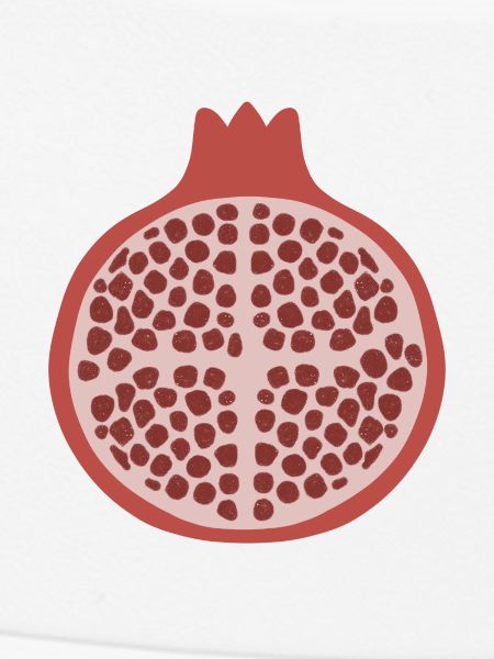 Pomegranate Half