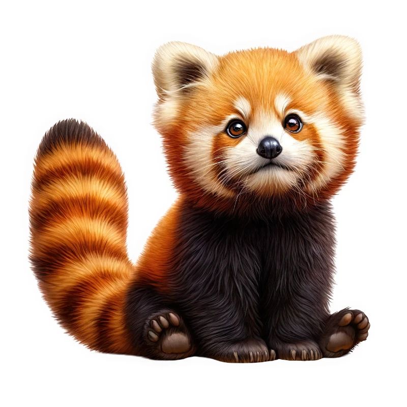 Entzückender roter Panda Plüsch