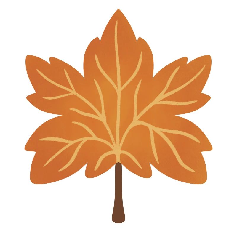 Silhouette de feuille d’érable d’automne