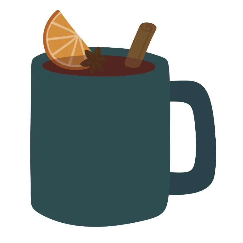 Mulled Wine Mug Illustration