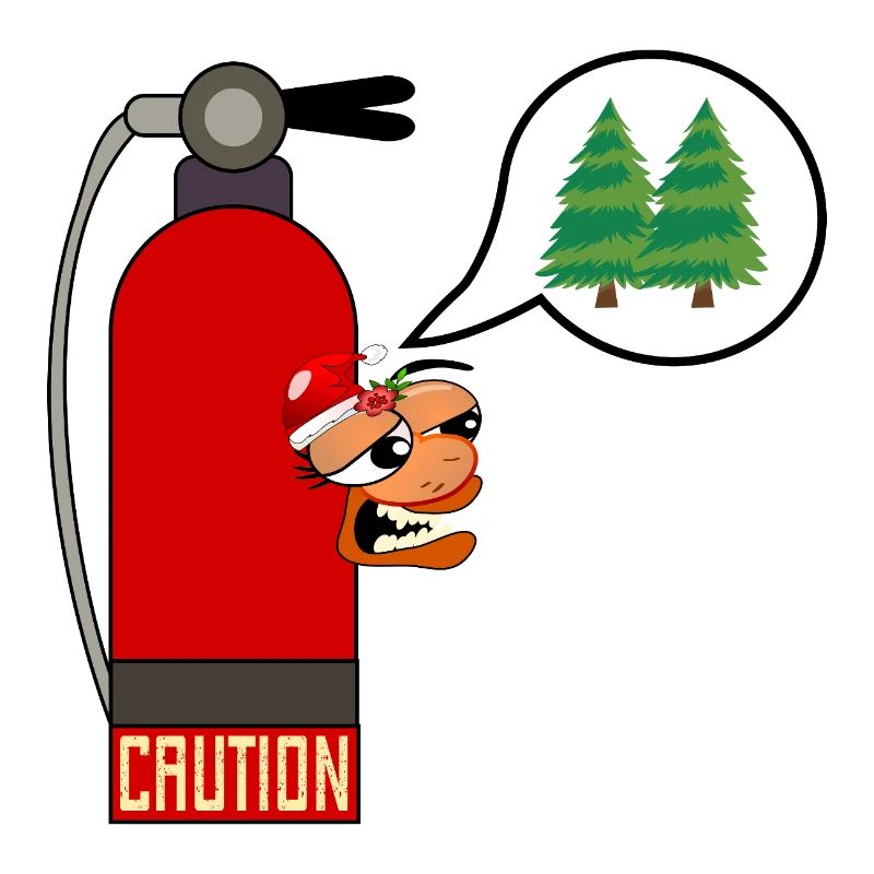ATTENTION FEU DE SAPIN DE NOËL