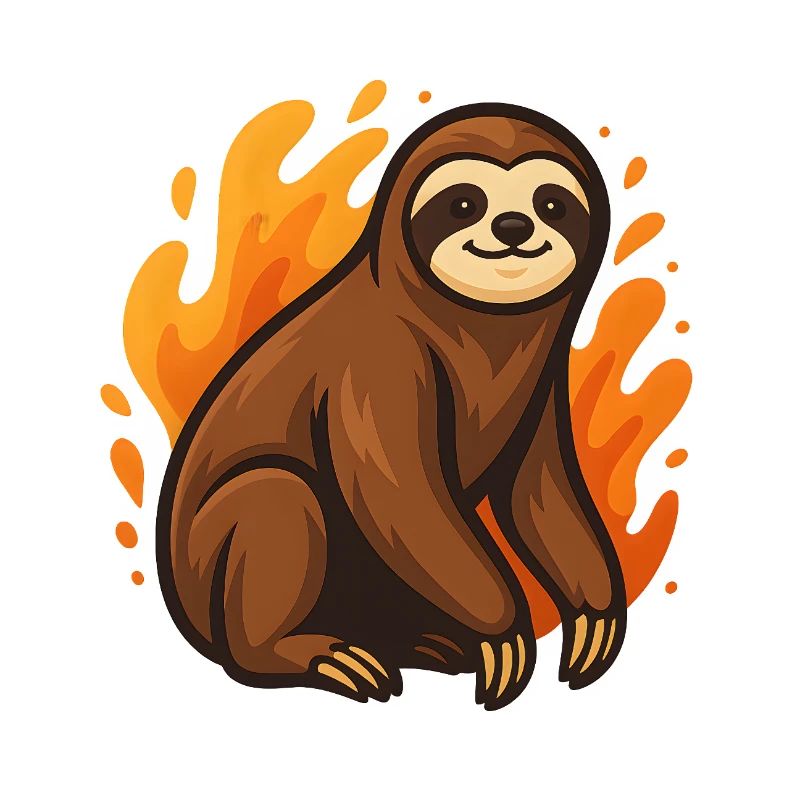 Flaming sloth