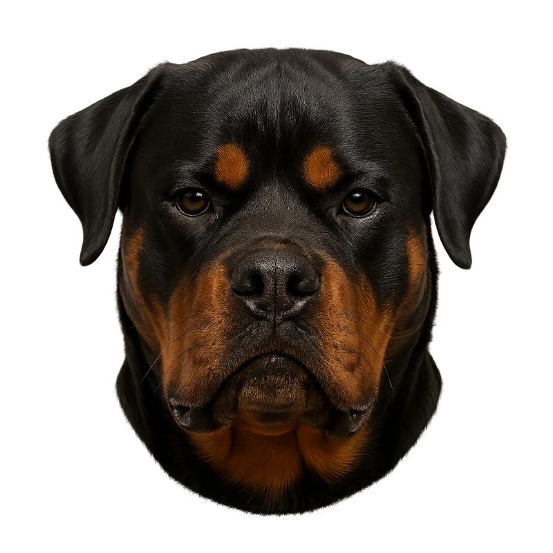 Rottweiler Face Portrait