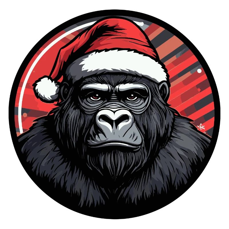 Gorilla Santa Festive Night