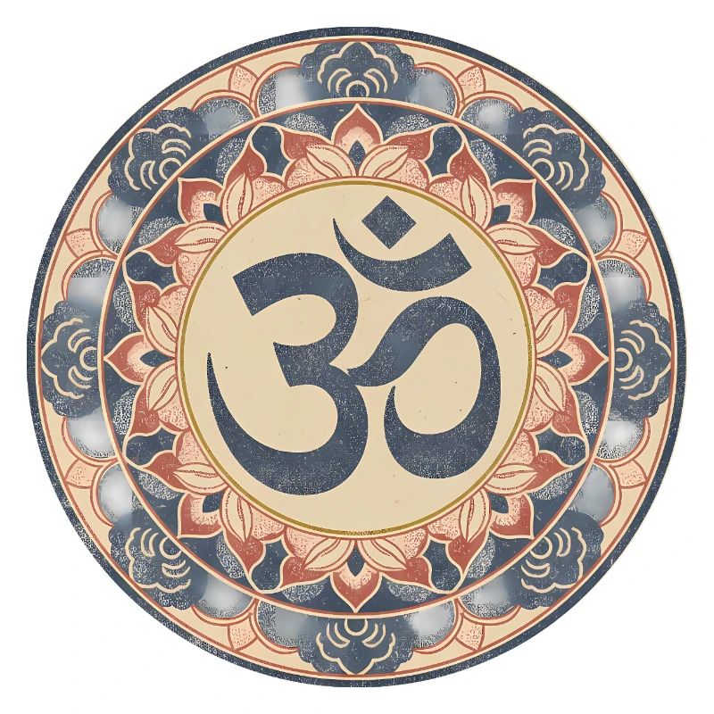 Om Mandala Zen Pattern