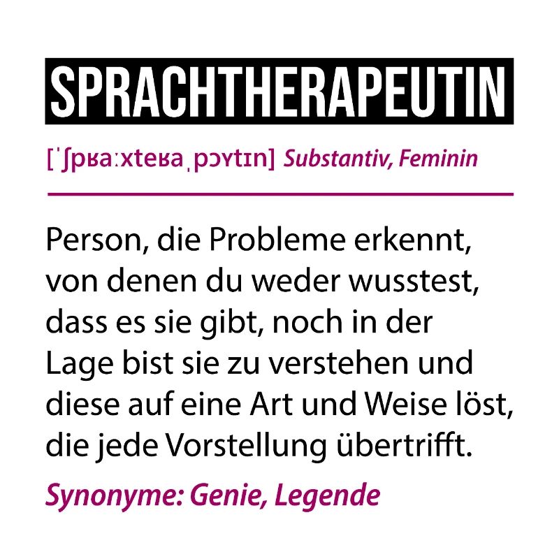 Speech Therapist Definition Funny Profession Saying
