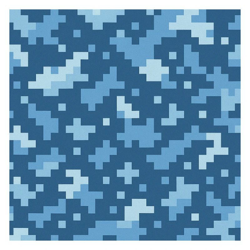 Motif de pixels bleus
