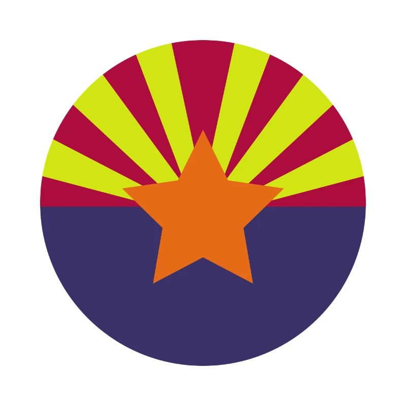 Drapeau rond de l’Arizona