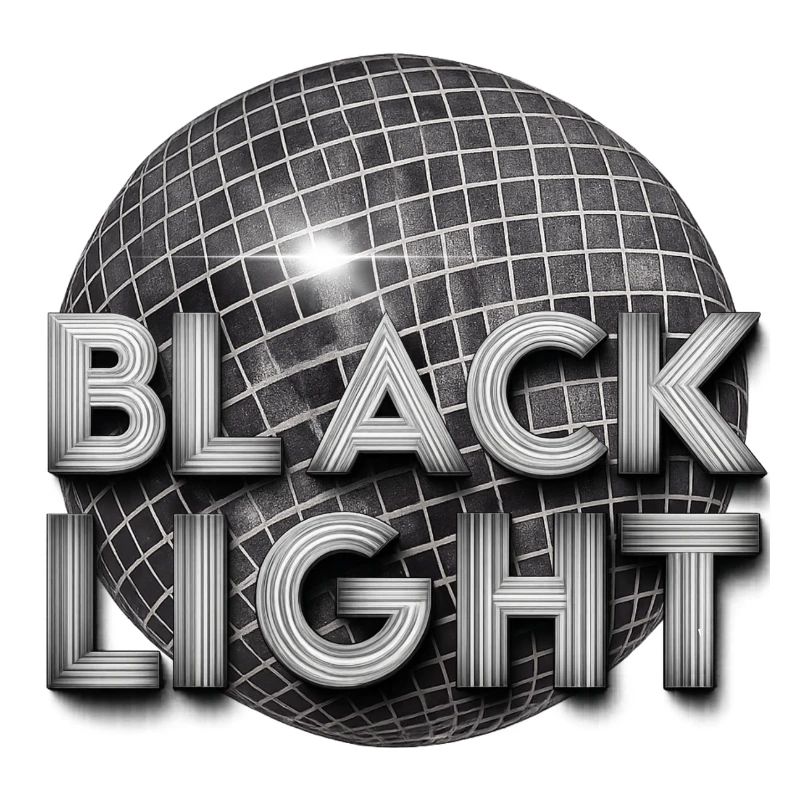 Schwarzes Licht Retro-Disco