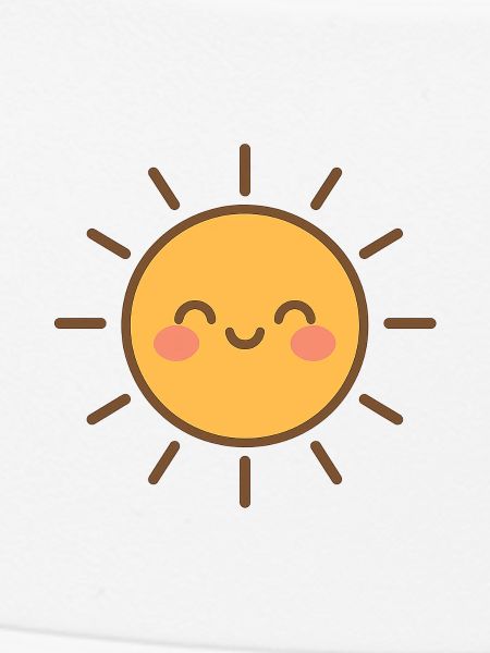 Sonne Süßes Lächeln