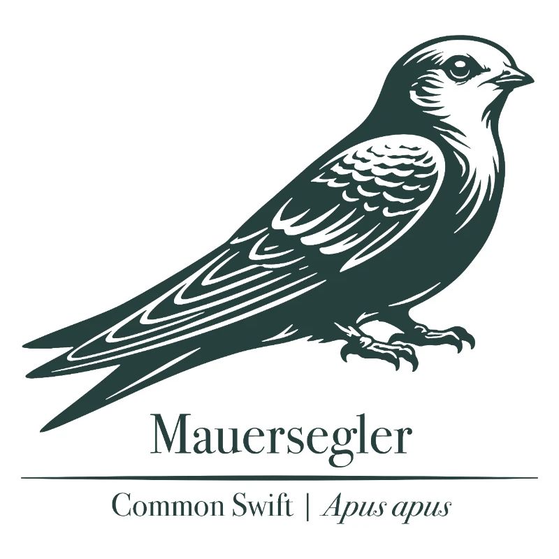 Swift Silhouette | Ornithology | Drawing