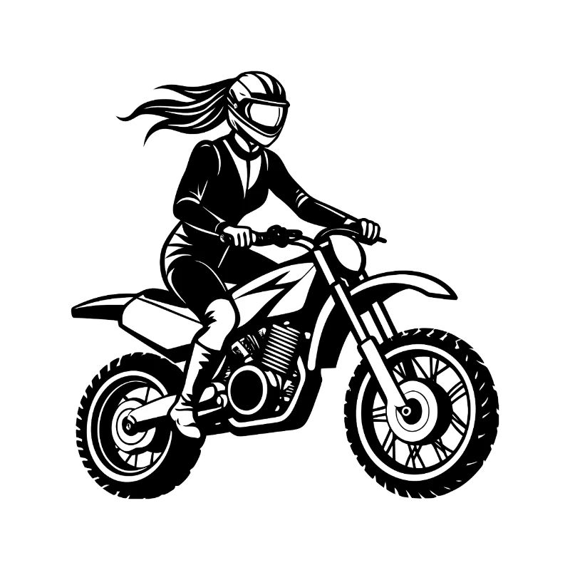 Motocross-Mädchen