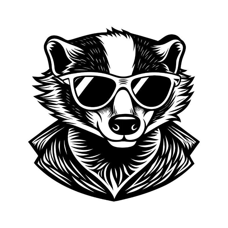 Dachs mit Sonnenbrille