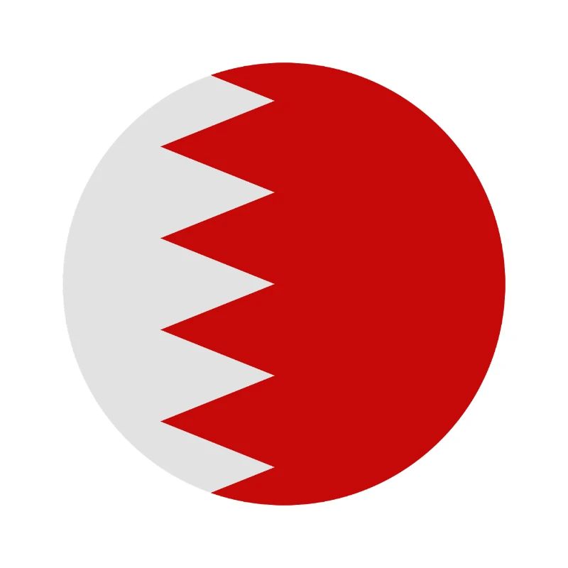 Bahrain-Rundflagge