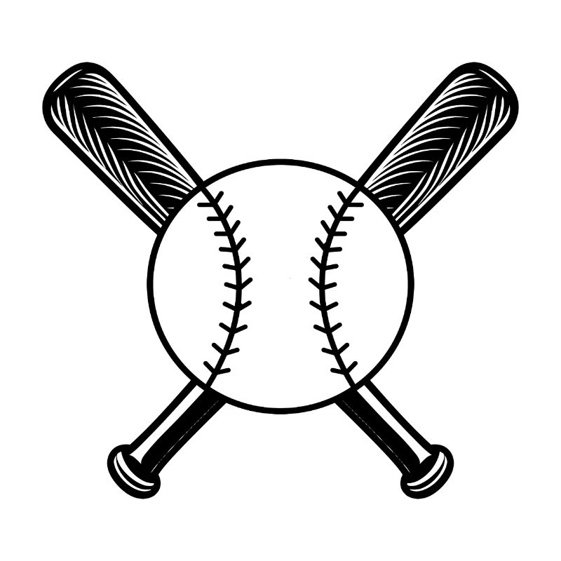 Baseballball und Schläger