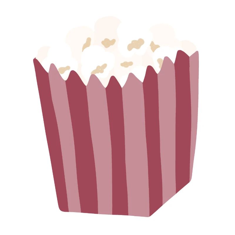 Popcorn Box Illustration