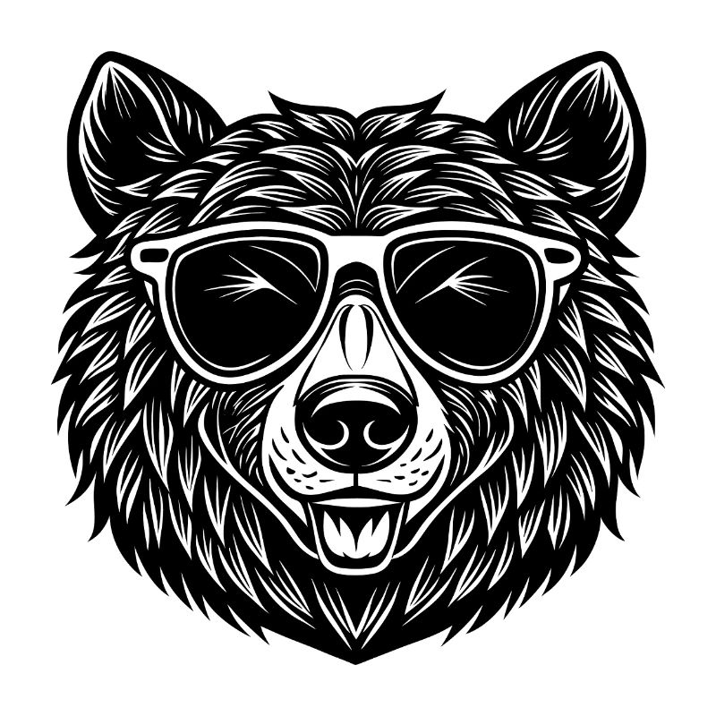 Bär mit Sonnenbrille