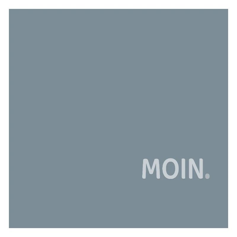 Moin Poster Minimal North German Humor Typography