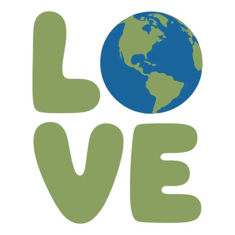 Earth Love Globe Logo