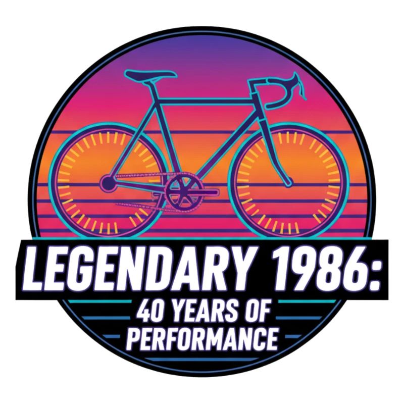 Legendärer 40. Geburtstag eines Vintage-Rennrads 1986