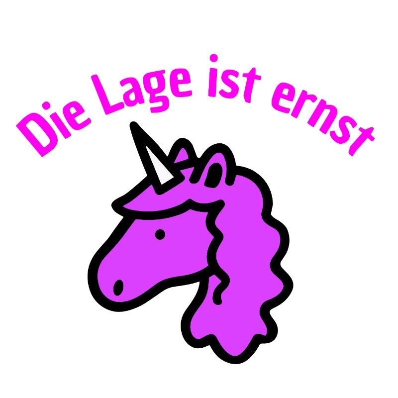 DIE LAGE IST ERNST, LILA EINHORN! LUSTIGER SPRUCH