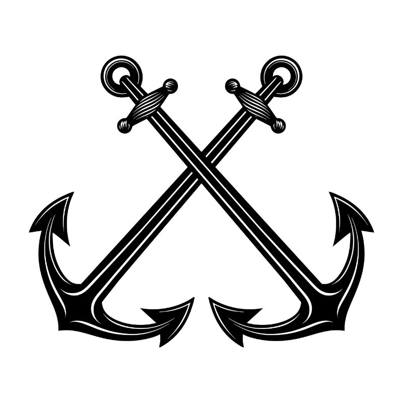 Crossed anchors