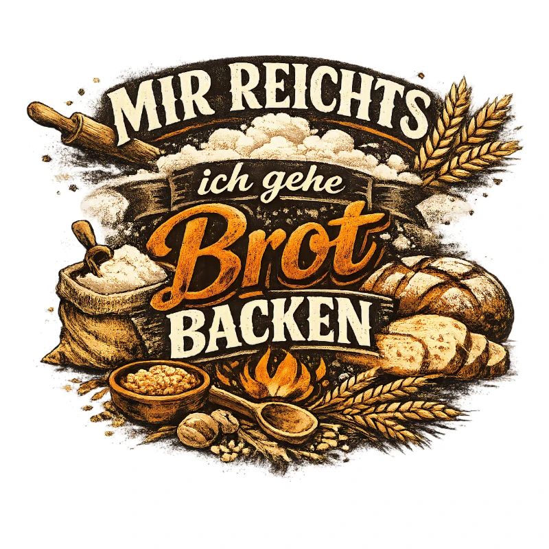 Mir reicht's ich gehe Brot backen