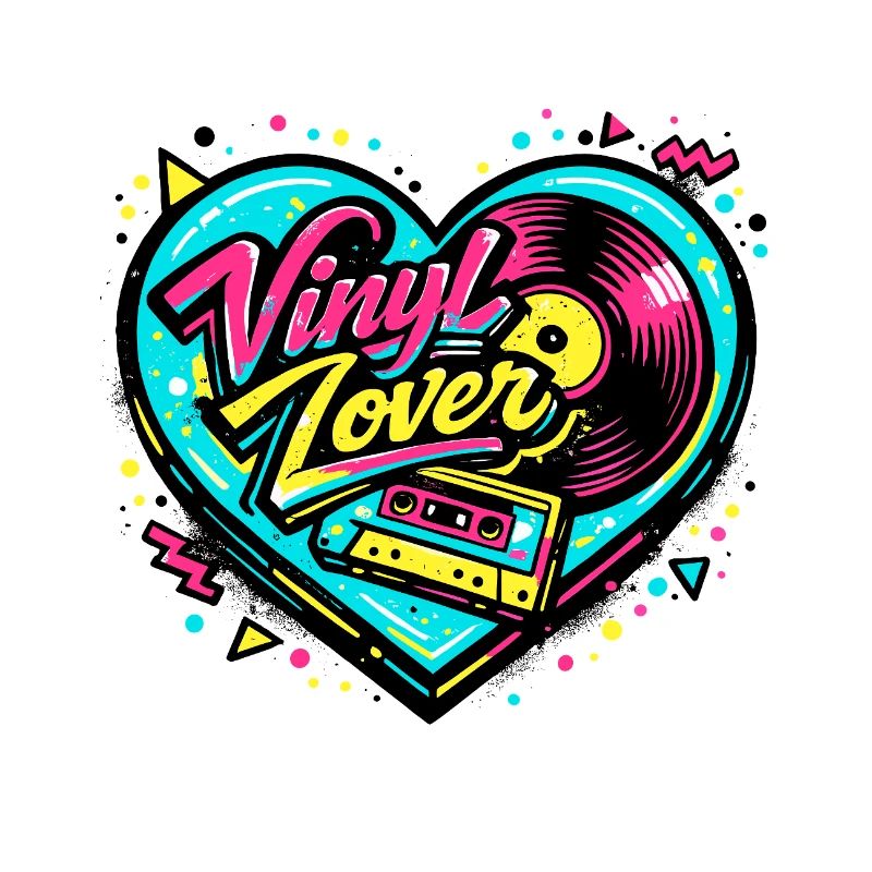 Vinyl Heart Neon