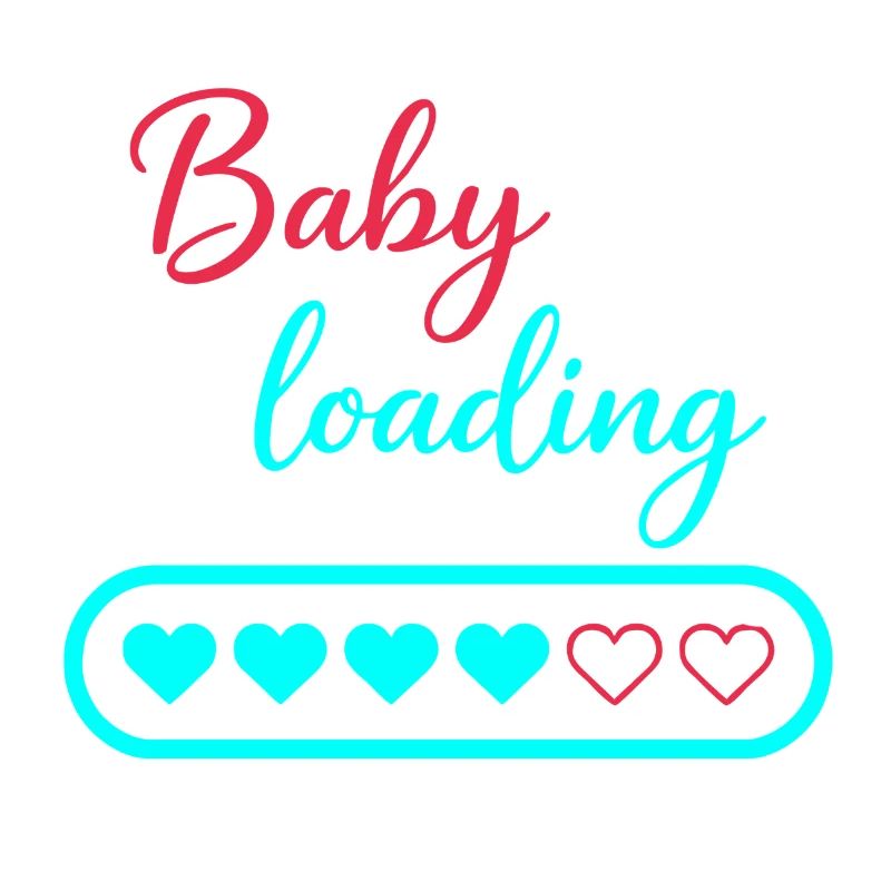 Baby Loading Neon Hearts