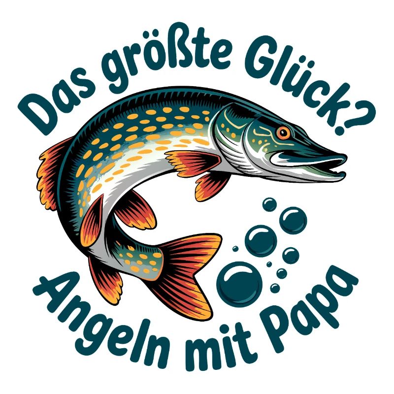 Papa Angler Geschenk