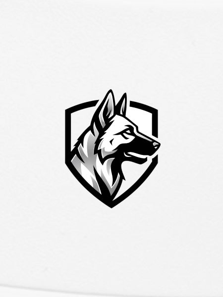 Schäferhund Wappen Security