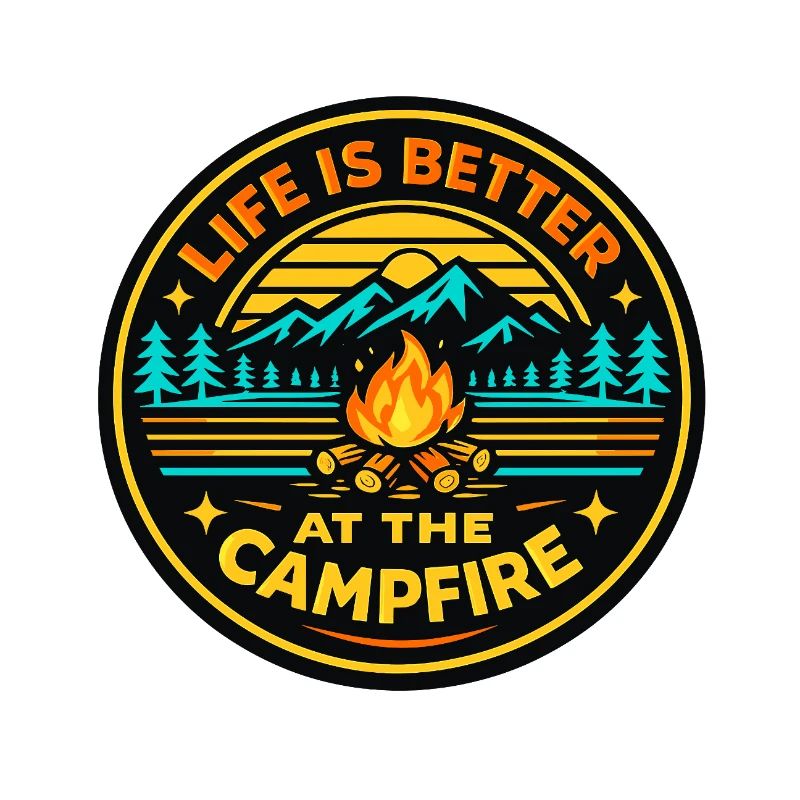 Mode de vie autour du feu de camp