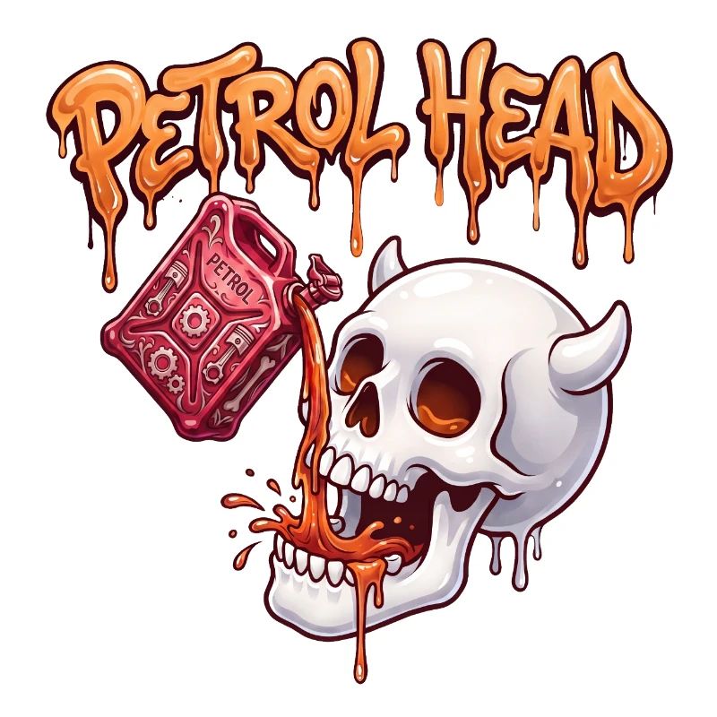 Petrolkopf-Schädel