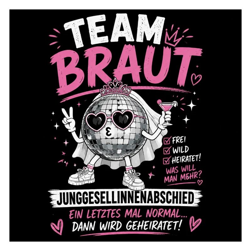 Team Braut Junggesellinnenabschied Disco