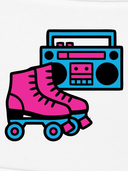 Roller Boombox Rétro années 80
