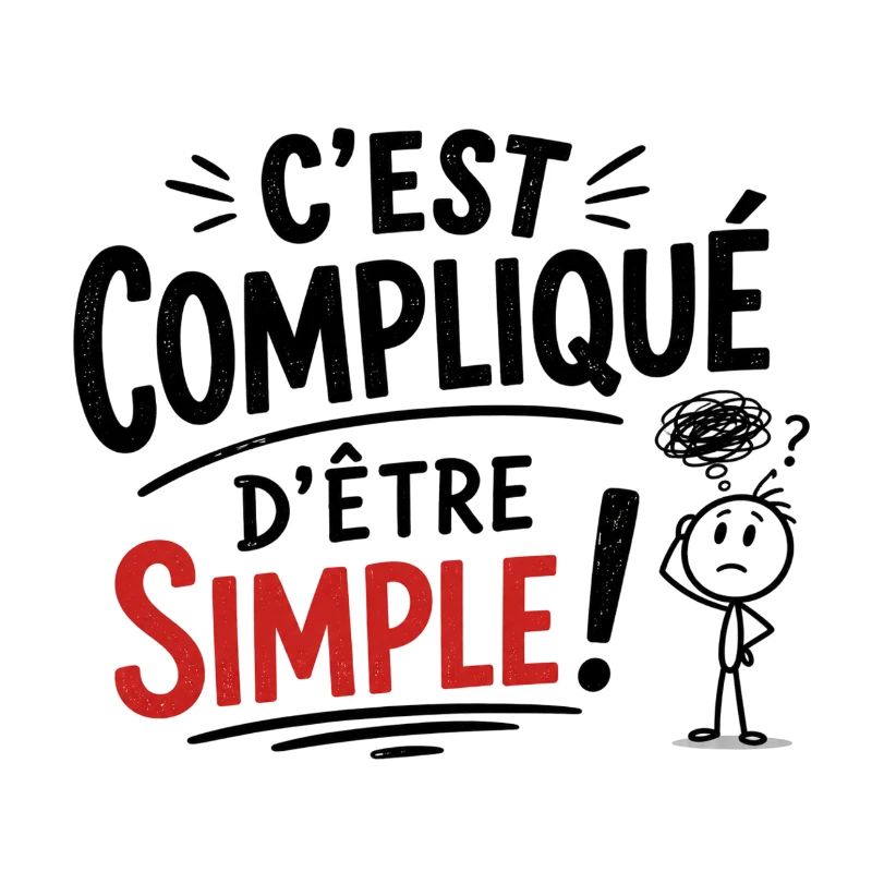C'est compliqué d'être simple ! 