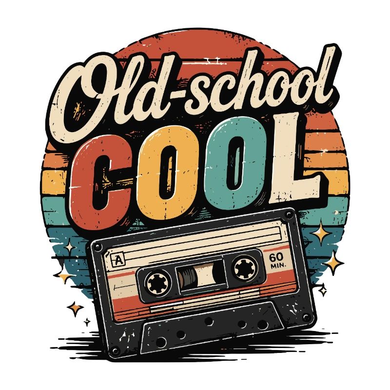 Cassette rétro vintage oldschool cool