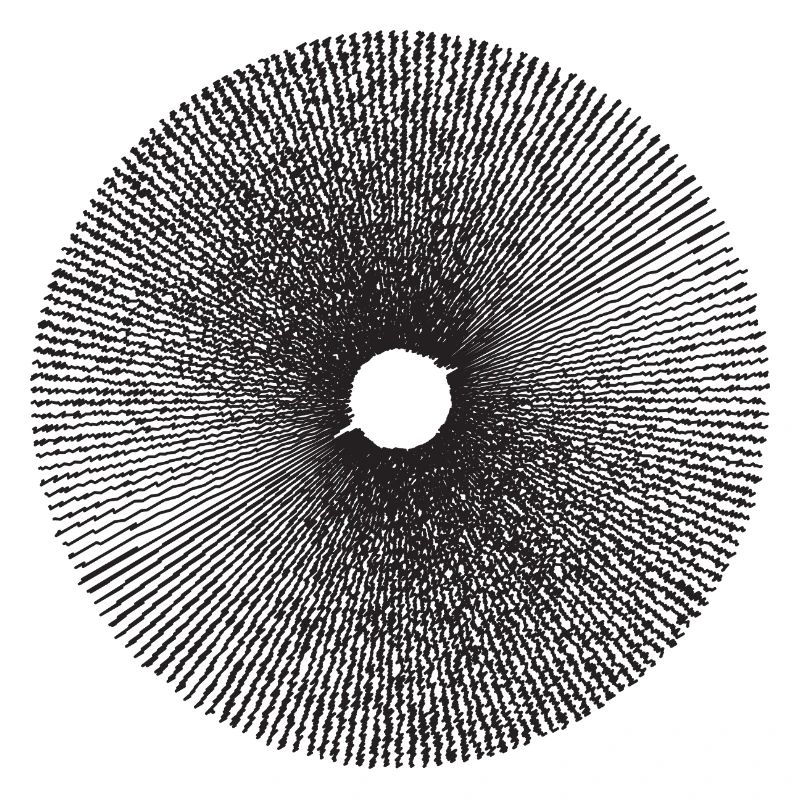 Radial Sunburst Ring Pattern
